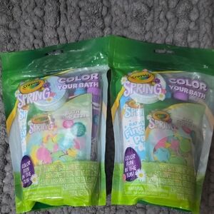 2 Packs Of Crayola Spring Color Your Bath Sets